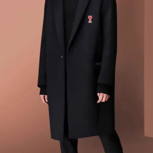 AAA Luxury Ami Overcoat Brown Cotton Wool Merino Duck Down Winter