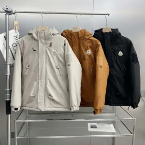 AAA Super Clone Moncler Coat Yellow Cotton Down Microfiber Winter