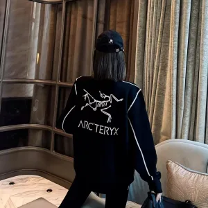 Designer Archaeopteryx Sweatshirt Red Double-Sided Fabric Autumn