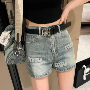 Designer Miu Miu Denim Shorts