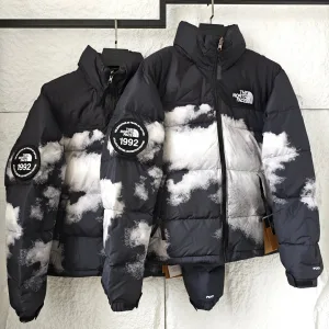 AAA The North Face Coat Red Down Nylon Exquisite Workmanship Embroidery Patch