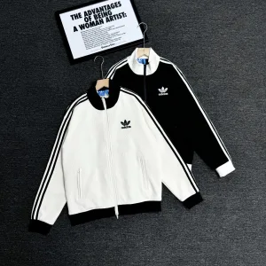 High Quality AAA Adidas Outerwear Red Jacquard Autumn Winter Early Embroidery Patch