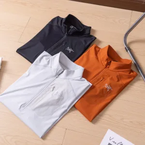High Quality Super Clone Archaeopteryx Long-Sleeved Shirts Orange Cotton Wool Polyester Spandex Quick-Drying Suitable For Outdoor Sports Running Style Spring Autumn Winter Early