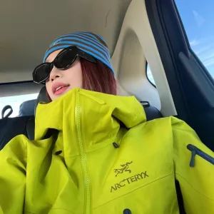 Luxury Super Clone Archaeopteryx Jacket Red Gore-Tex Rayon Spring Embroidery Zippered Pocket