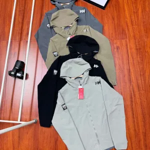 Super Clone Helly Hansen Coat Brown Running Slim Fit 3D Logo