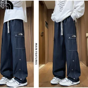 Super Clone Luxury The North Face Jeans Red Denim Natural Drape