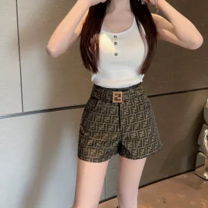 Luxury Fendi Jacquard Shorts