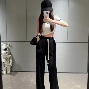 High Quality Fendi Jacquard Casual Pants