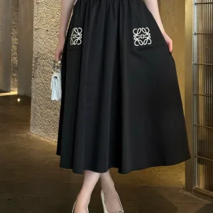 High Quality Loewe Leather Skirt