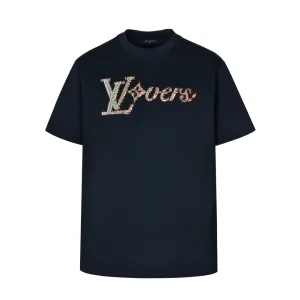 Luxury Louis Vuitton Short-Sleeved Shirts Red Cotton Pure