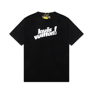 1:1 Louis Vuitton Breathable Fabric Short Sleeves