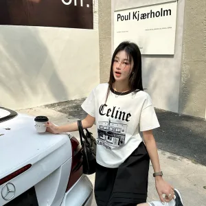 Luxury Aaa Celine Jacquard Short Sleeves For Summer