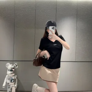 Designer High Quality Miu Miu Short-Sleeved Shirts For Summer