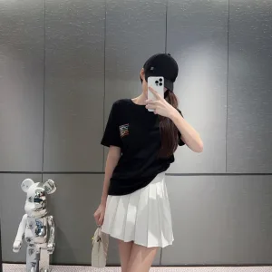 Luxury Miu Miu Cotton Short Sleeves