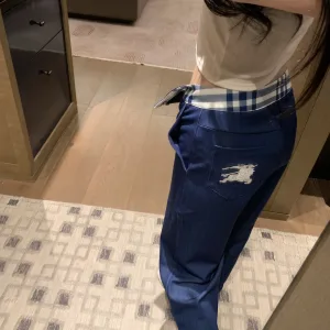 Aaa Designer Burberry Plaid Jeans