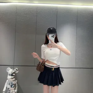 Aaa Miu Miu Cotton Short Sleeves For Summer