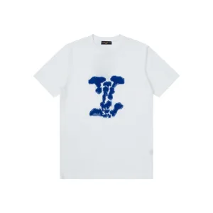 Luxury Aaa Louis Vuitton Jacquard Short-Sleeved Shirts