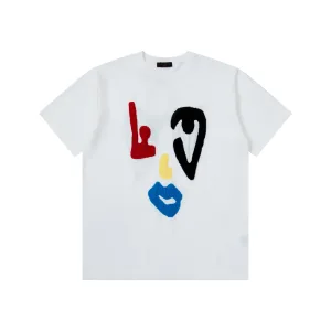 Designer Aaa Louis Vuitton Jacquard Short-Sleeved Shirts