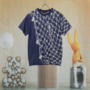 1:1 Aaa Louis Vuitton Jacquard Short-Sleeved Shirts