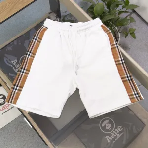 Designer Reps Burberry Shorts Ash Adjustable Drawstring Street Style