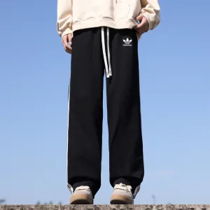 Reps AAA Adidas Sweatpants Red Easy To Match Simple And Elegant Spring Autumn Slimming Cut Patch