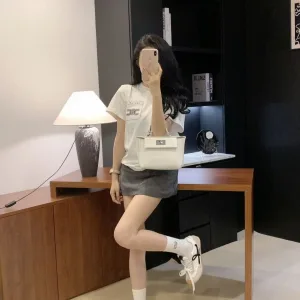 Designer Celine Short-Sleeved T-Shirt