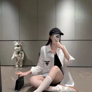 Designer 1:1 Prada Cotton Shirt