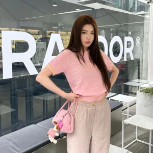 High Quality Aaa Fendi Jacquard Short Sleeves For Summer