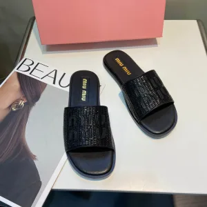 Designer Reps Miu Flat Bottoms