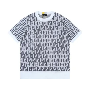 Aaa High Quality Fendi Breathable Fabric Short-Sleeved T-Shirt