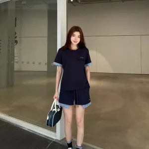 Aaa Miu Miu Plaid Short-Sleeved Shirts