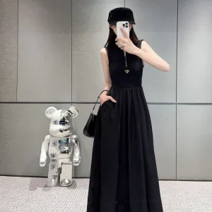 Designer Prada Leather Sleeveless