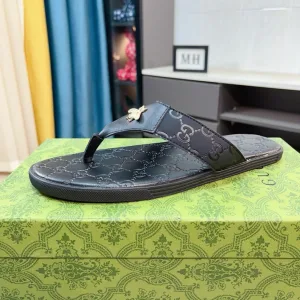 Designer Gucci Cowhide Slippers For Summer