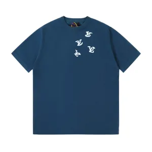 Aaa Luxury Louis Vuitton Jacquard Short-Sleeved Shirts
