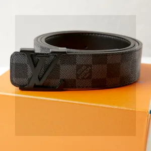 Super Clone Luxury Louis Vuitton Belt Red Cowhide