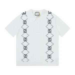 Luxury Gucci Ivory Short-Sleeved Shirts