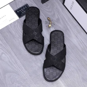 Aaa Luxury Gucci Cowhide Slippers