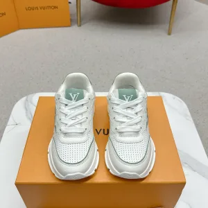 High Quality Louis Vuitton Sneakers Red Mesh Pu Outsole Tpu Spring Summer Breathable