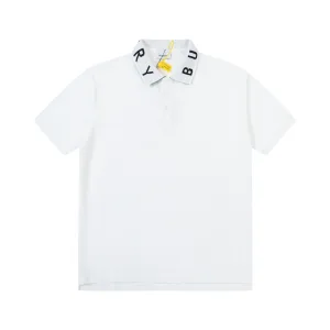 1:1 Designer Burberry Cotton Polo Shirt