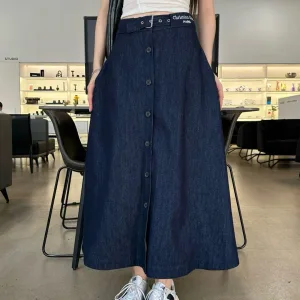 Designer Aaa Dior Denim Midi Skirt For Summer