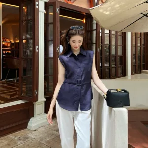High Quality Luxury Loewe Sleeveless Shirt