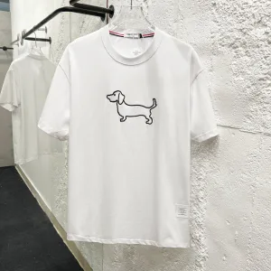 Designer AAA Thom Browne Short Sleeves Red Cotton Pure