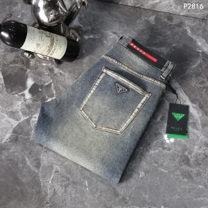 Designer Luxury Prada Denim Jeans For Autumn