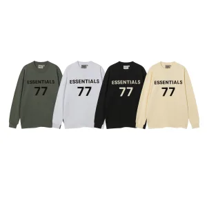 High Quality AAA Fear Of God Long-Sleeved Black Cotton