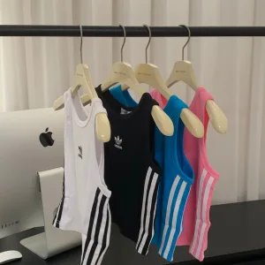 Designer Adidas Vest Blue Summer Slim Fit