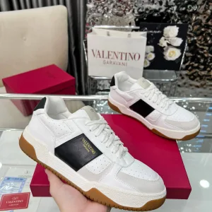 Super Clone Designer Valentino Sneakers Red Top-Grain Cowhide Sheepskin