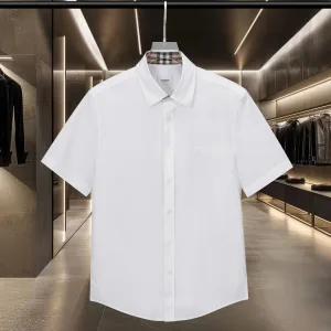 Reps Burberry Short-Sleeved Shirt Cotton Poplin Delicate And Soft To The Touch