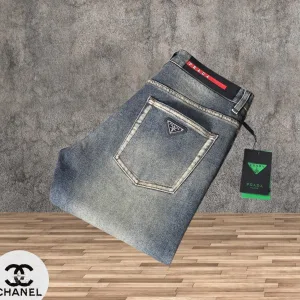 Luxury 1:1 Prada Cotton Jeans For Fall