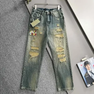 High Quality Luxury Gucci Cotton Pants