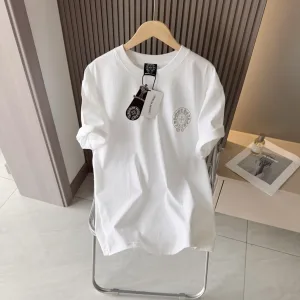 AAA Chrome Hearts Short-Sleeved T-Shirt Red Cotton Pure Summer